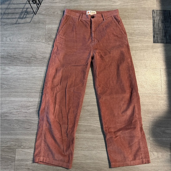 Women’s Corduroy Pants - Rust/Rose - Picture 2 of 4